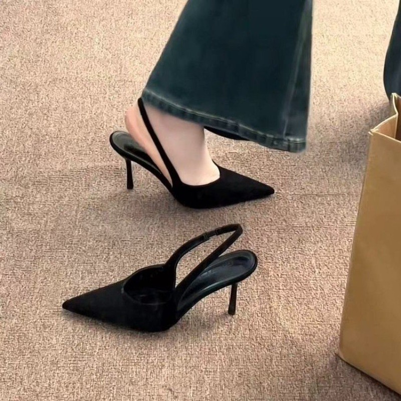 Leopard Print Heels - Sandali Baotou con tacco a spillo