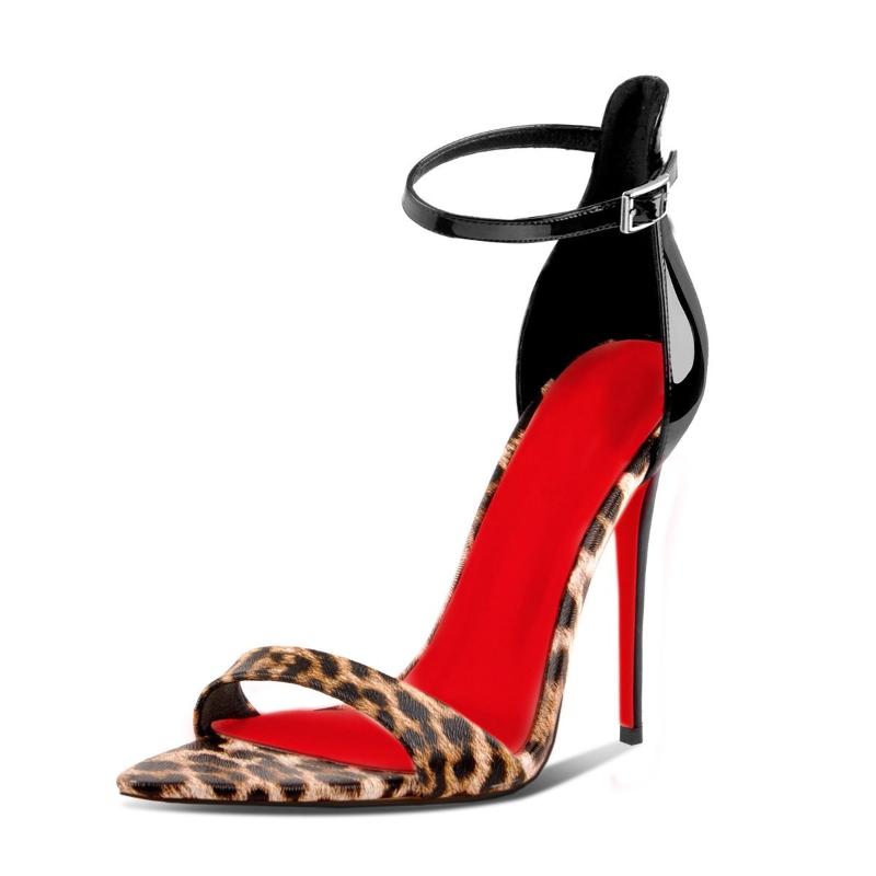 Leopard Print Heels - Tacchi alti a punta con stampa
