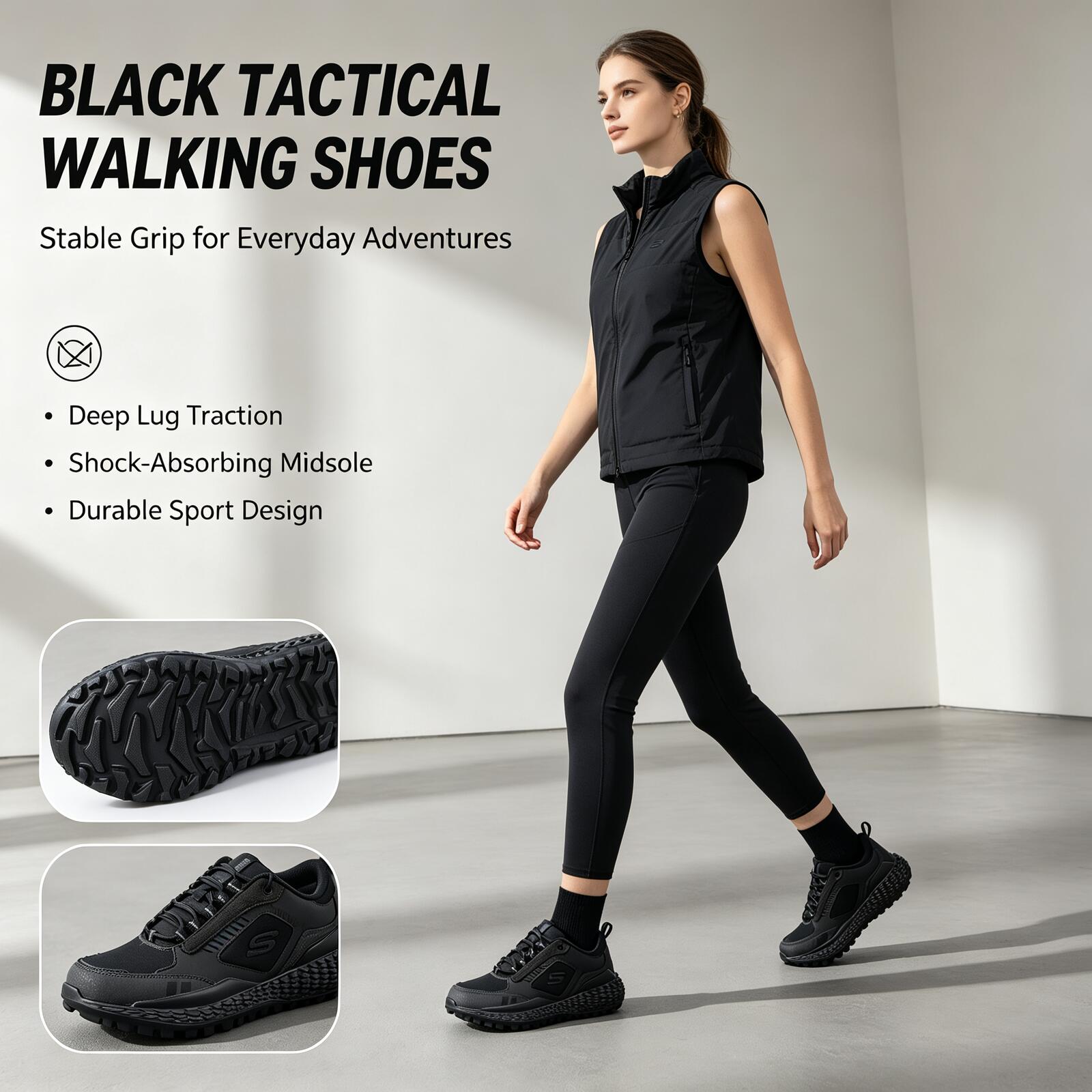 Women Shoes Skechers - Sneakers Skechers Nere All-Terrain per Uomo