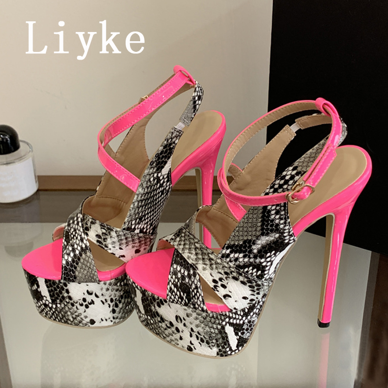 Leopard Print Heels - Sandali Liyke Sexy con Tacco Alto