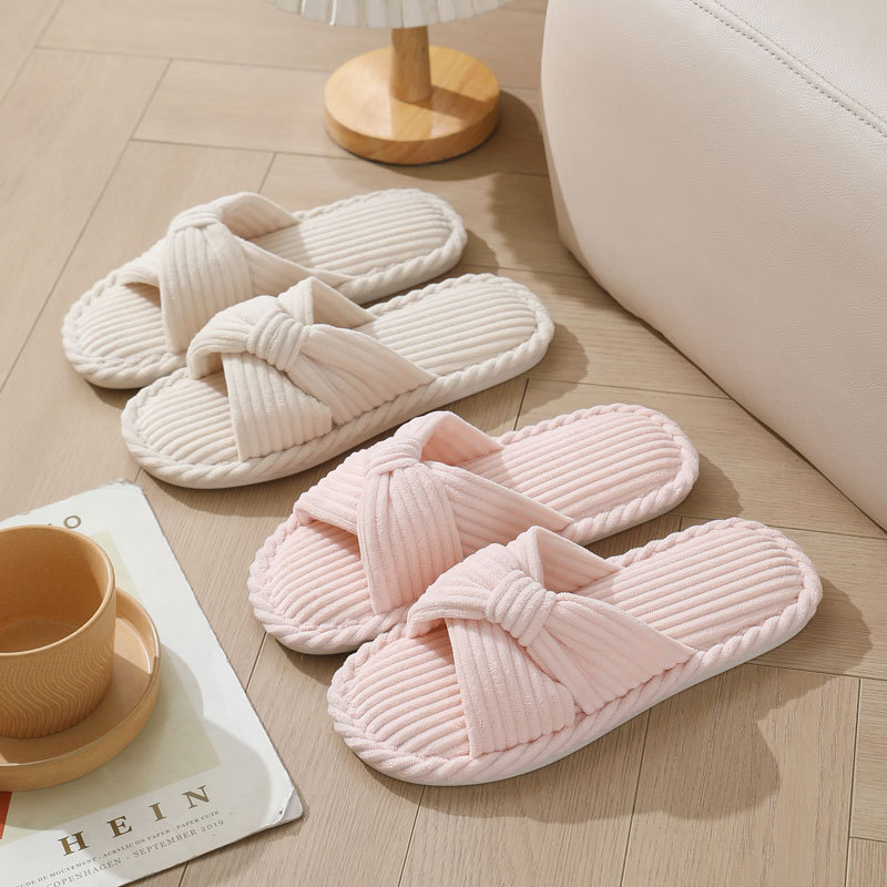 Women'S Shoes For Fall - Pantofole da casa in velluto a