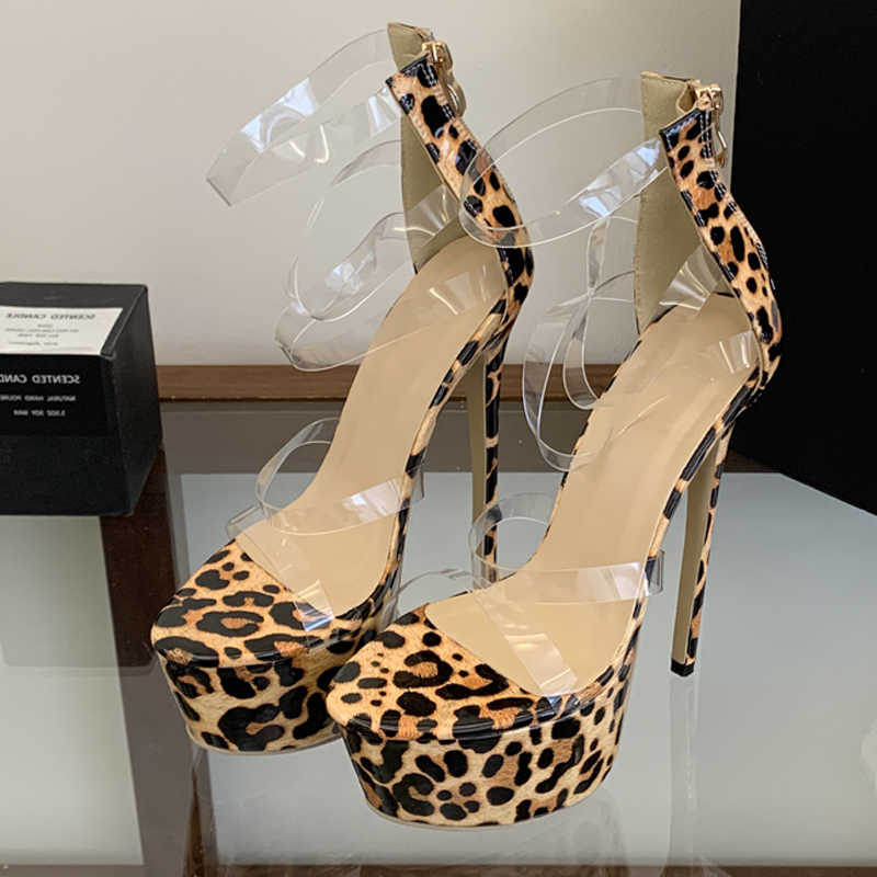 Eilyken Sandali da donna con t - Leopard Print Heels recensione e prezzo
