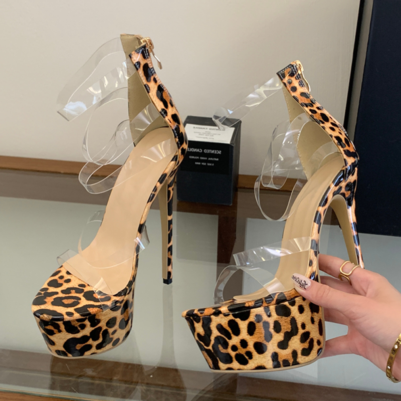 Eilyken Sandali da donna con t - Leopard Print Heels recensione e prezzo